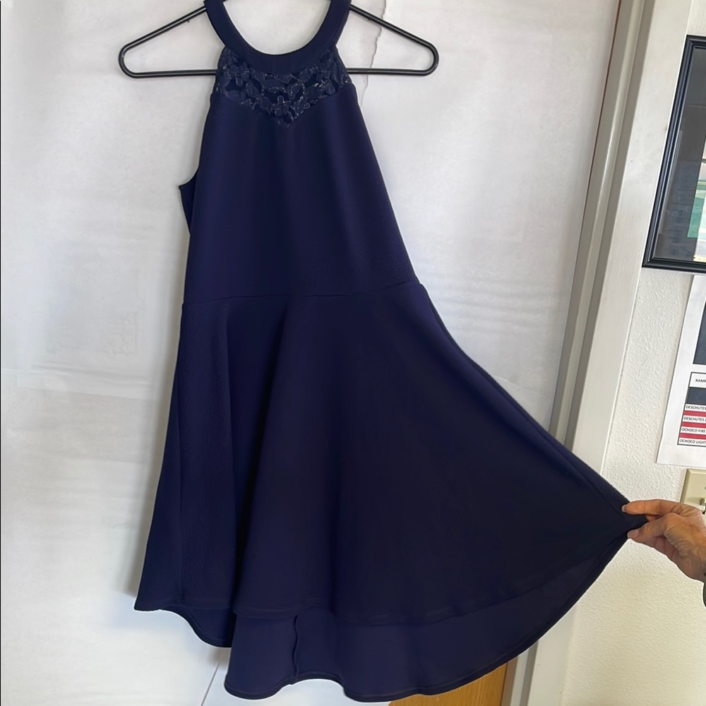 Elegant Navy Blue Kids Dress